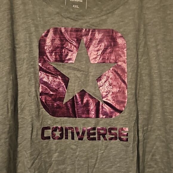 Converse star crop tee XXL NEW - Picture 3 of 6